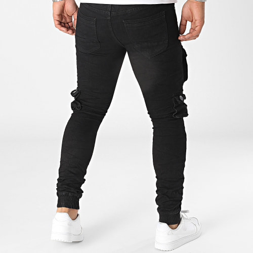 Jogger Pant Jean Slim Noir