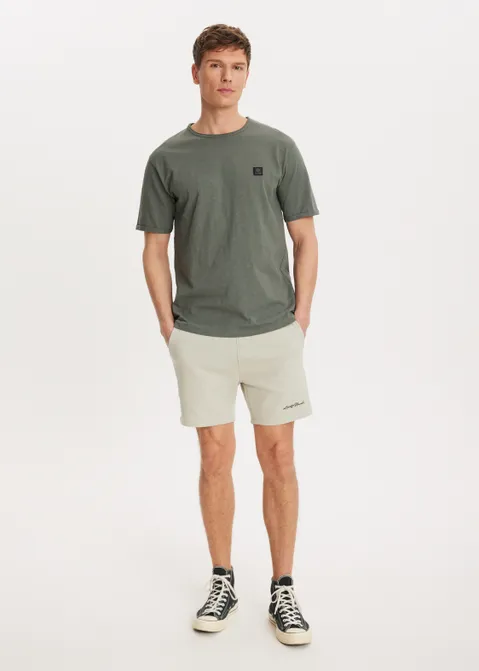Brushed korte broek groen (GRN.PAS)
