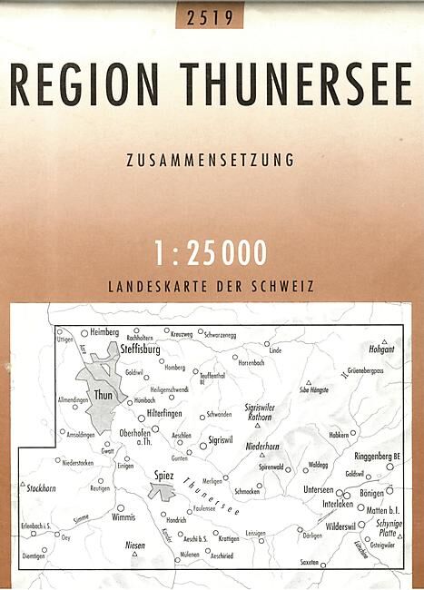 BUNDESAMT - 2519 REGION THUNERSEE ECHELLE 1 25 000