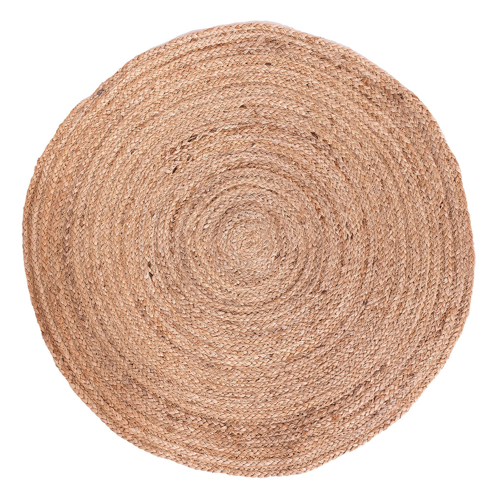 Tapis rond jute plein D 80cm