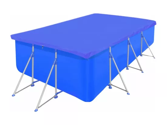vidXL Couverture de piscine PE Rectangulaire g/m2 394 x 207 cm