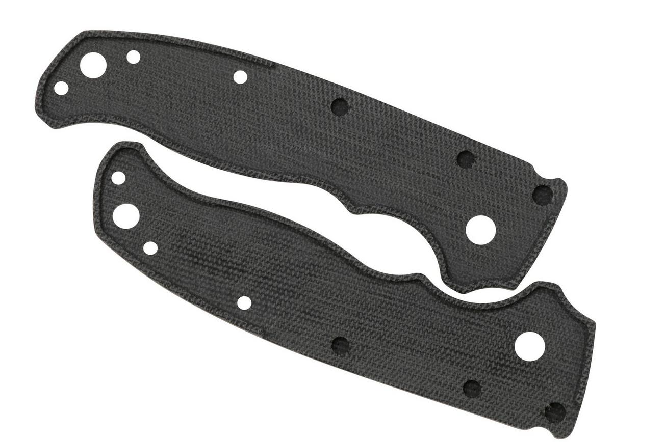 Flytanium Demko AD 20.5, FLY-1188BC Bandwidth Scales, Black Canvas Micarta, handgreepschalen