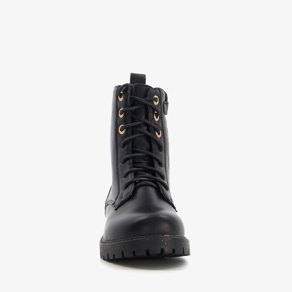 Blue Box meisjes veterboots zwart