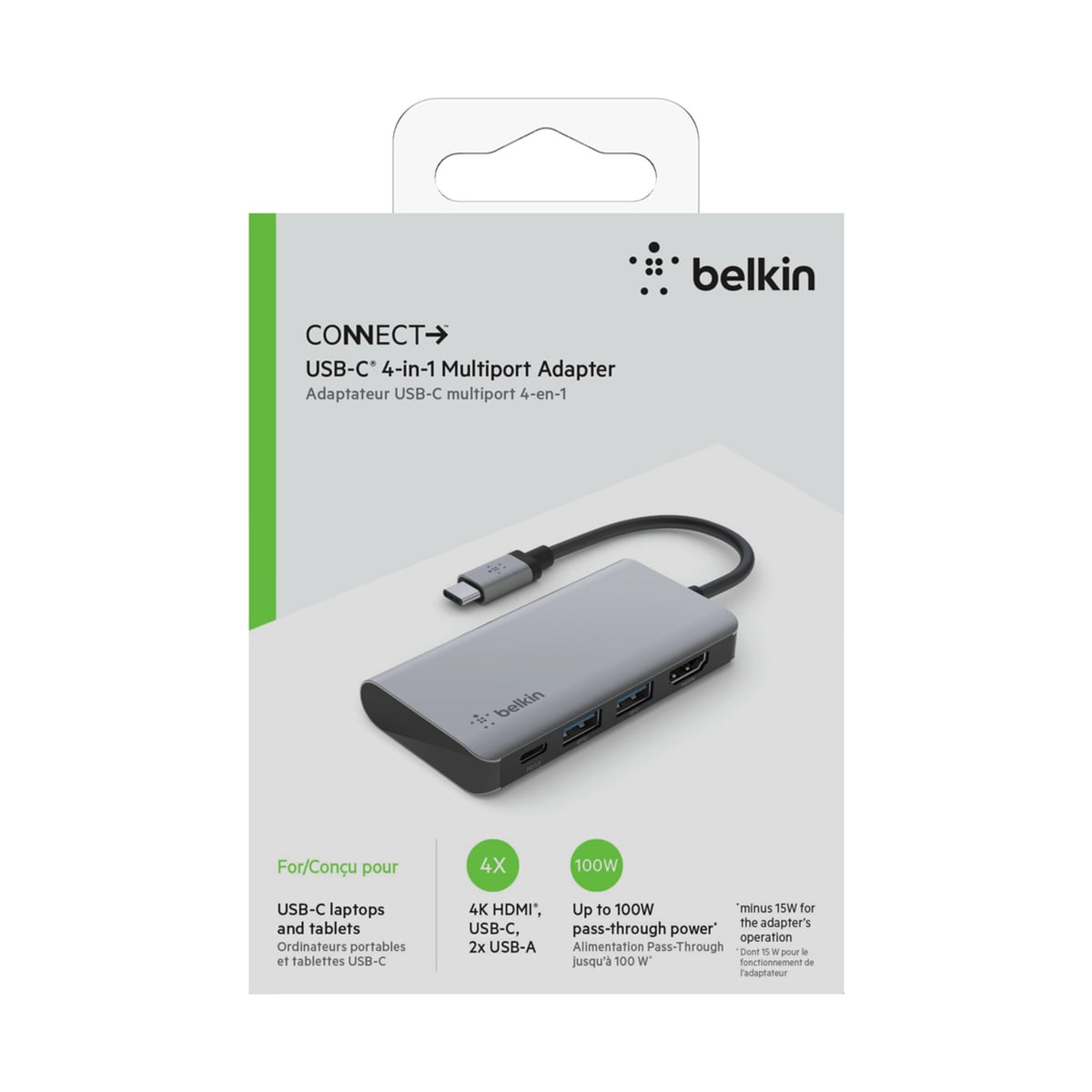 Belkin USB-C 4-i-1-adapter