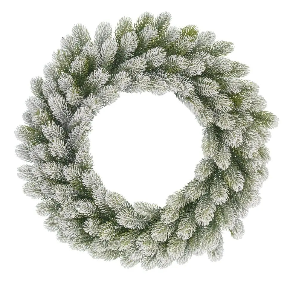 Black Box Trees Nigata Kerstkrans - Ø60 cm - Groen Frosted