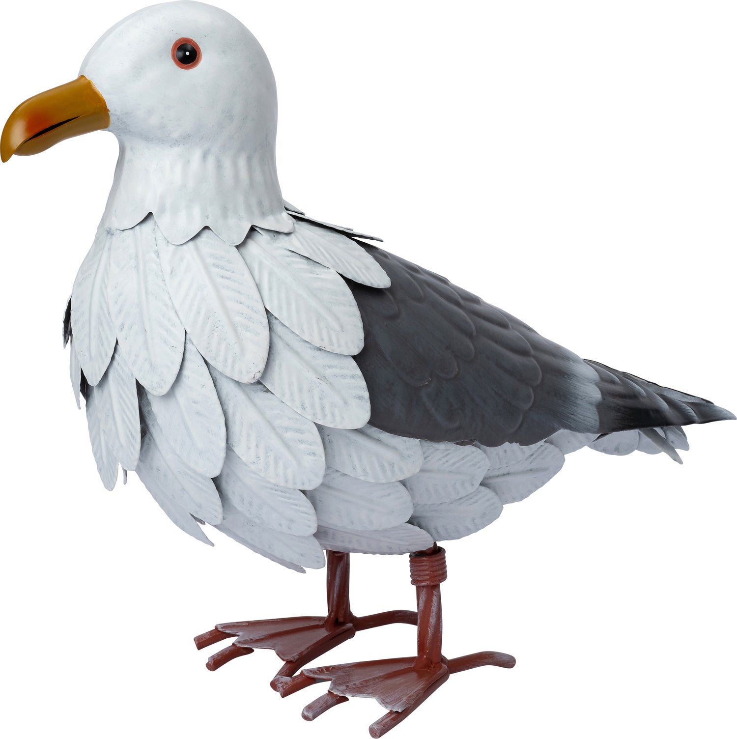 Intratuin tuinbeeld Aves meeuw grijs / wit 39 x 14 x 28 cm