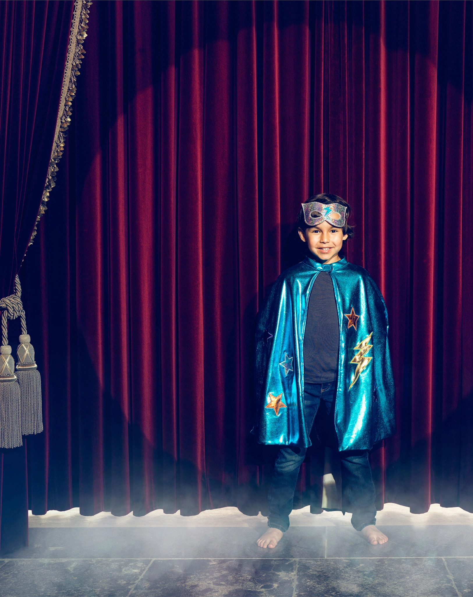 Wendeumhang SUPERHERO in blau