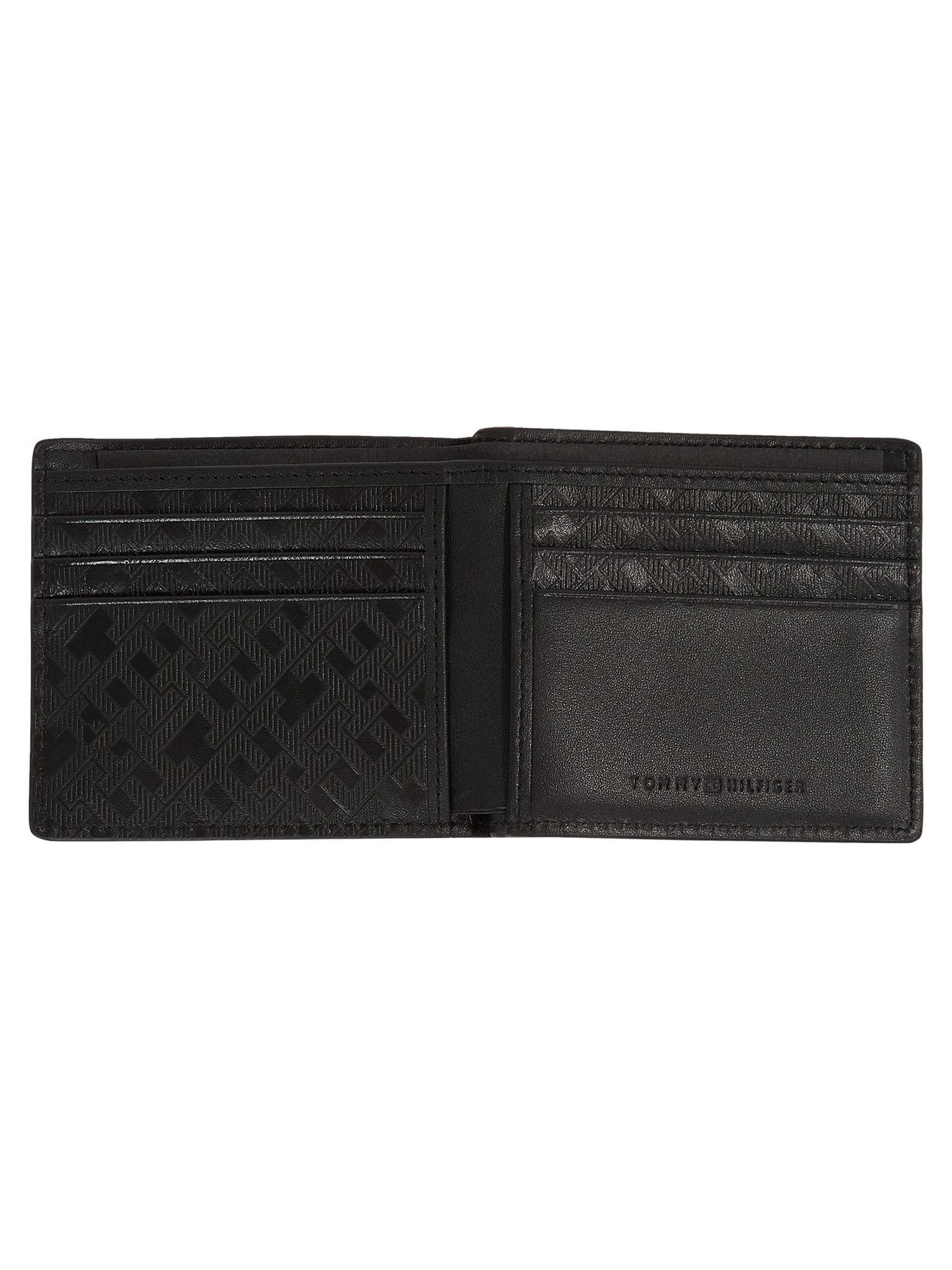 Tommy Hilfiger - Kleine leren kaarthouder met monogram
