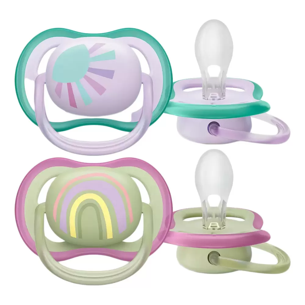 Philips Avent Ultra Air 0-6 mdr. - Lyserød Sol/Regnbue