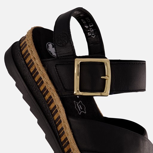 Rieker Sandalen zwart Synthetisch