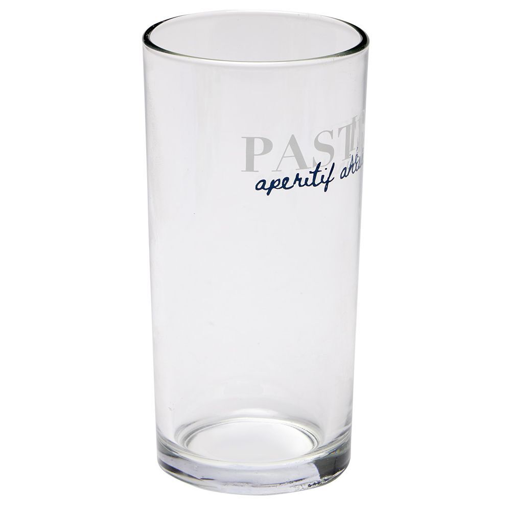 Verre tubo avec inscription Pastis apéritif anisé 25cl