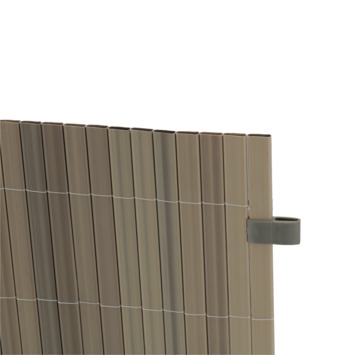 Verbinder lichtgrijs voor balkonscherm 4 stuks