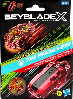 Beyblade X Soar Phoenix Deluxe String Launcher Sett
