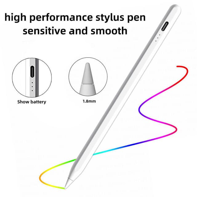 Stylus pen USB-C med 2 ekstra spidser Hvid