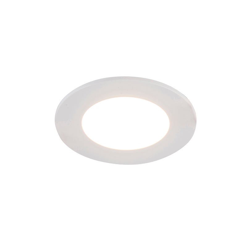 Witte inbouwspot inclusief LED, 3-traps dimbaar, IP65 - Blanca