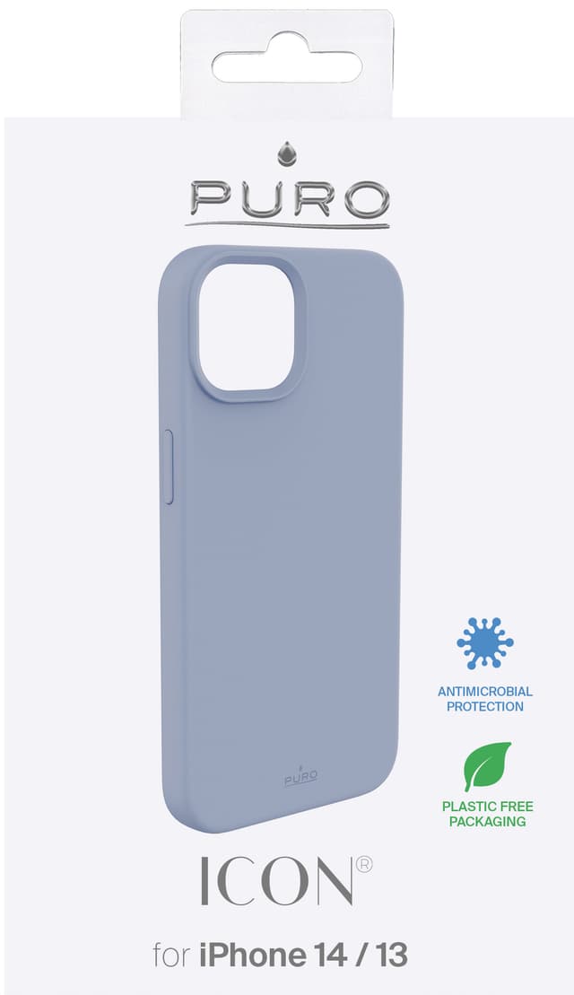 Puro Icon cover til iPhone 13/14 (blå)