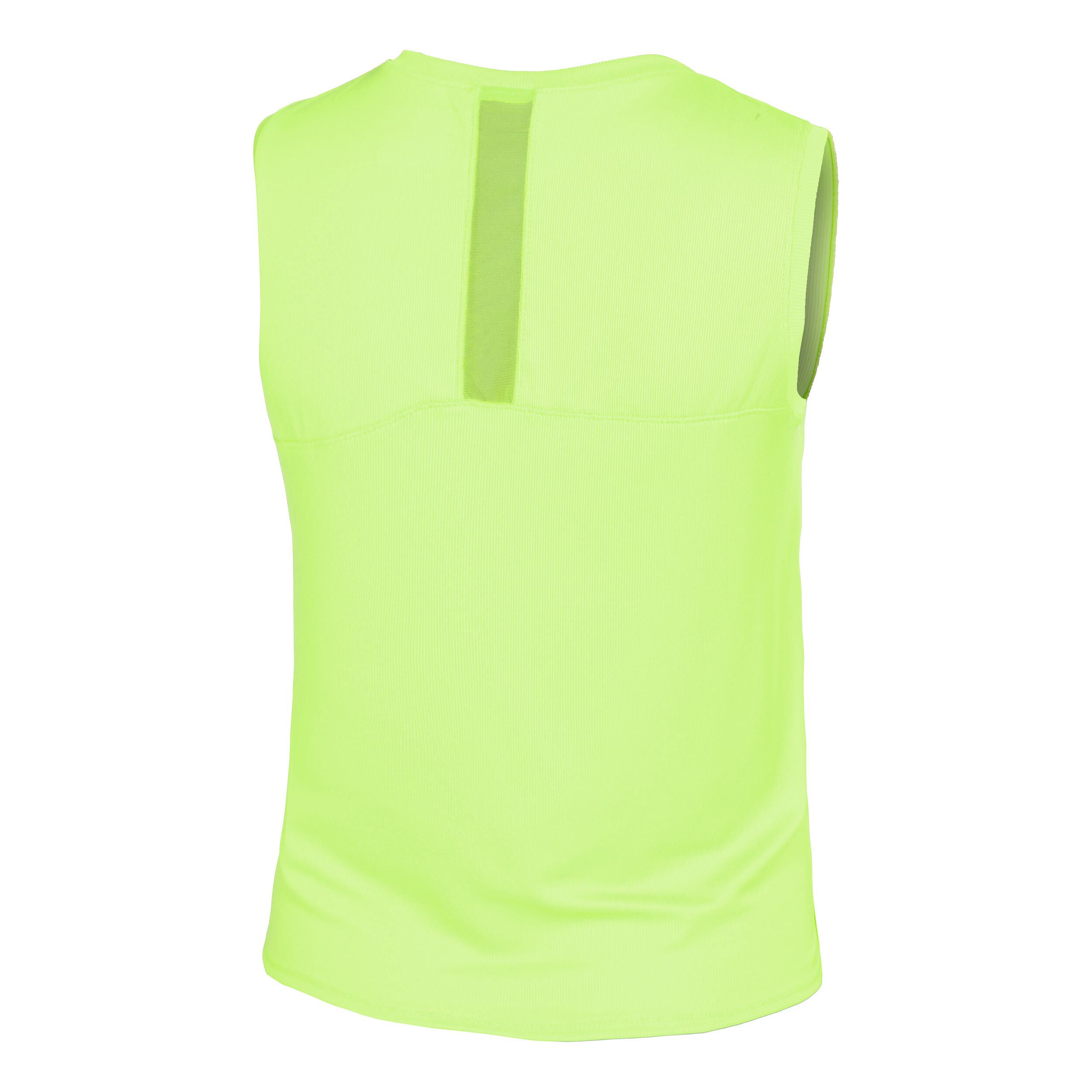 Lucky in Love Twist Front Débardeur Tank Top Femmes - Vert Fluo