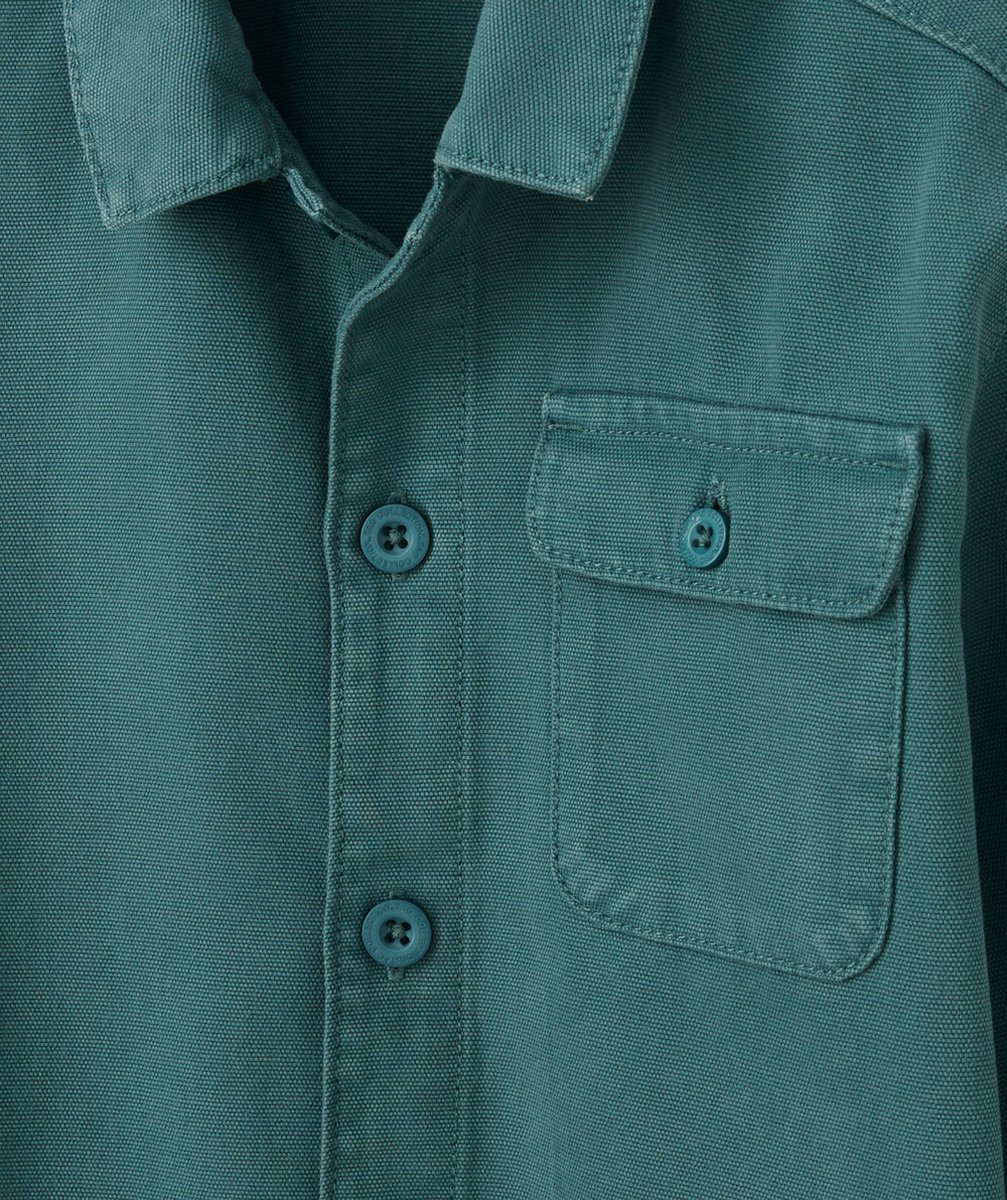 VESTE GARÇON EN COTON ET À MANCHES LONGUES VERTE