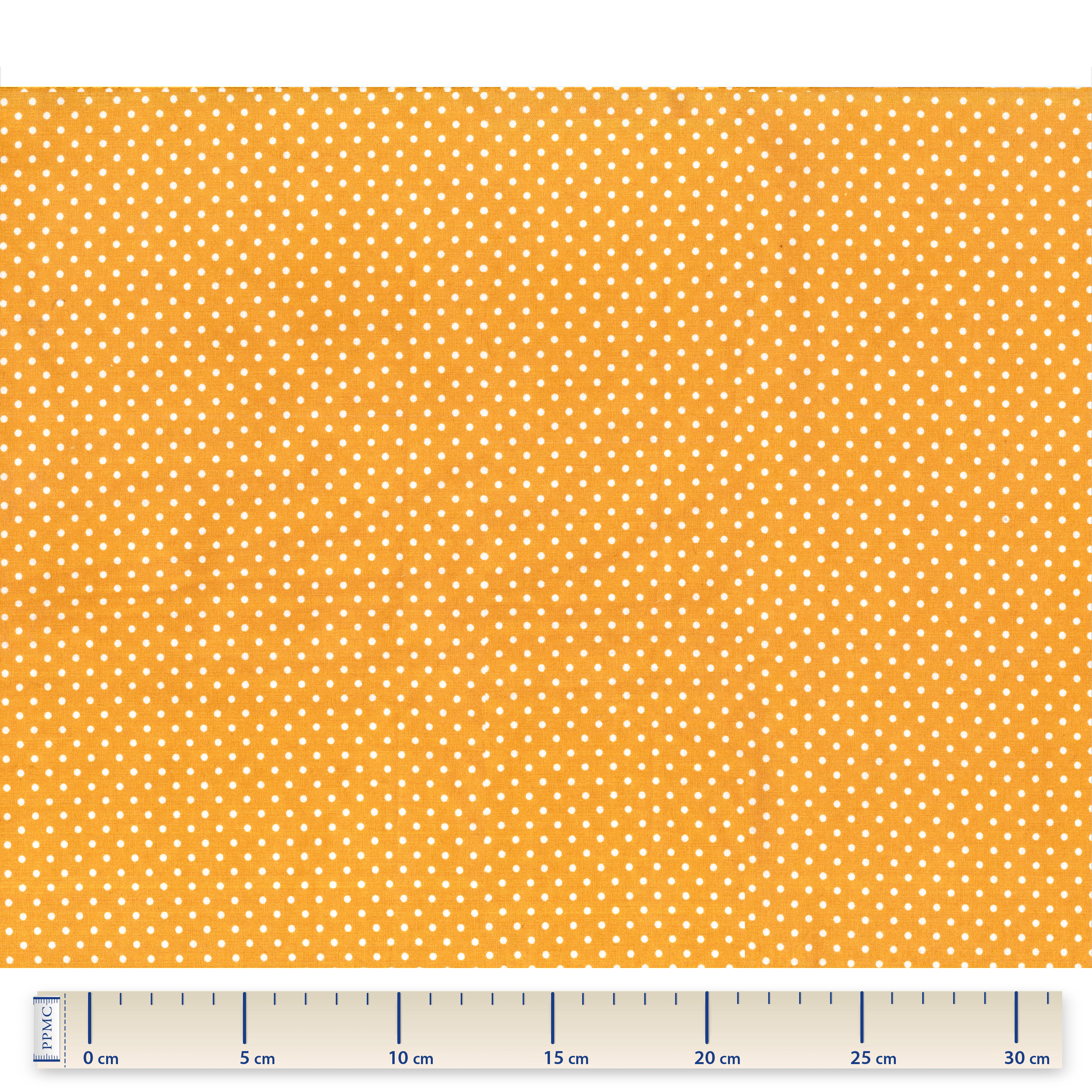 Tissu Coton Au Mètre Pois Jaune Ex1017