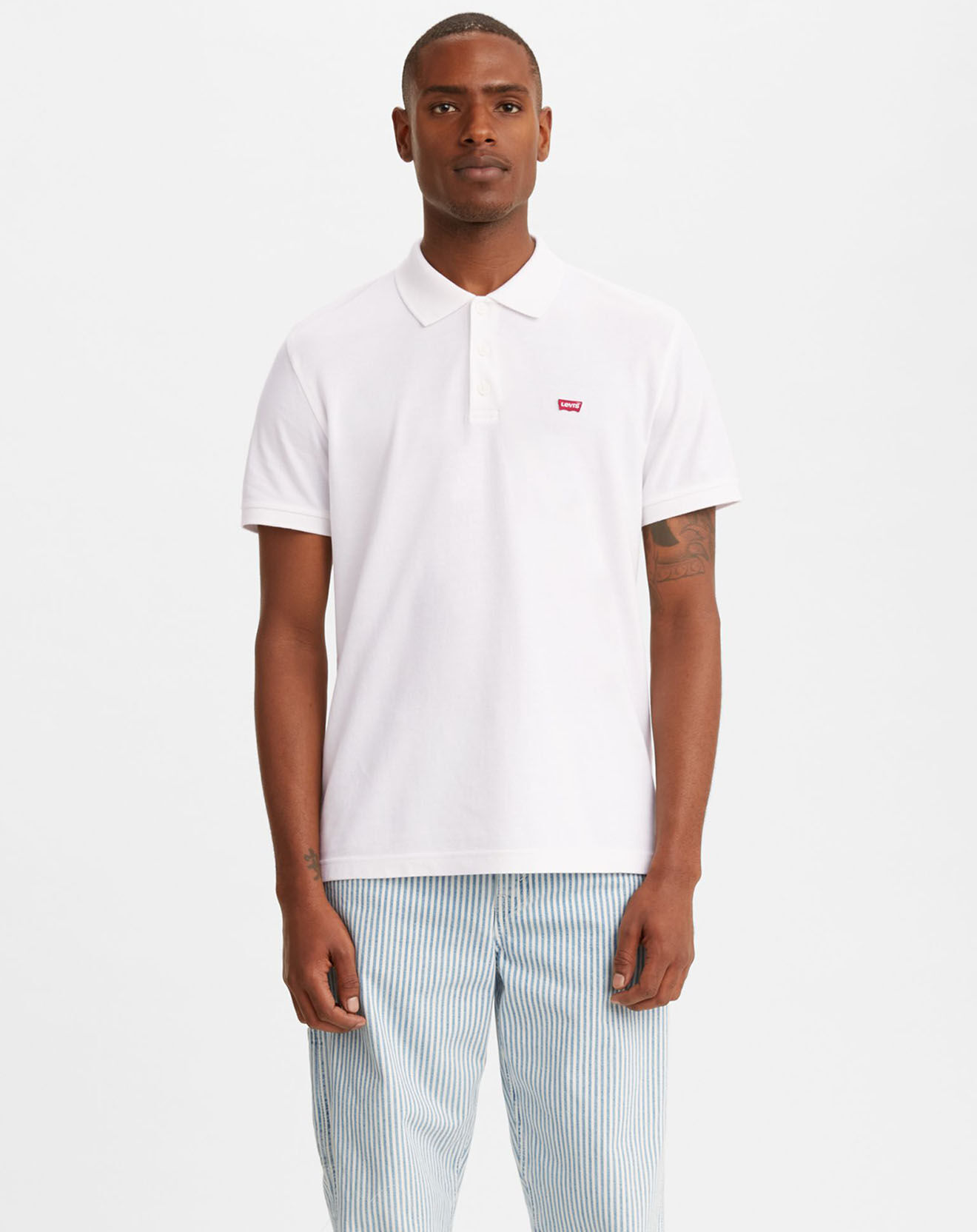 Levi's® Polo Housemarked en Coton Regular Fit blanc