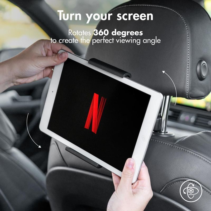 imoshion Universele Tablet Houder Auto Hoofdsteun - Auto Houder - Auto Accessories - Zwart