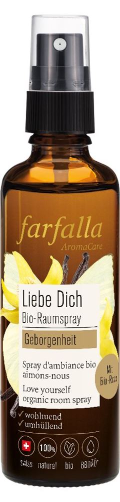 Farfalla Bio-Raumspray Geborgenheit Rose Liebe dich Spr 75 ml