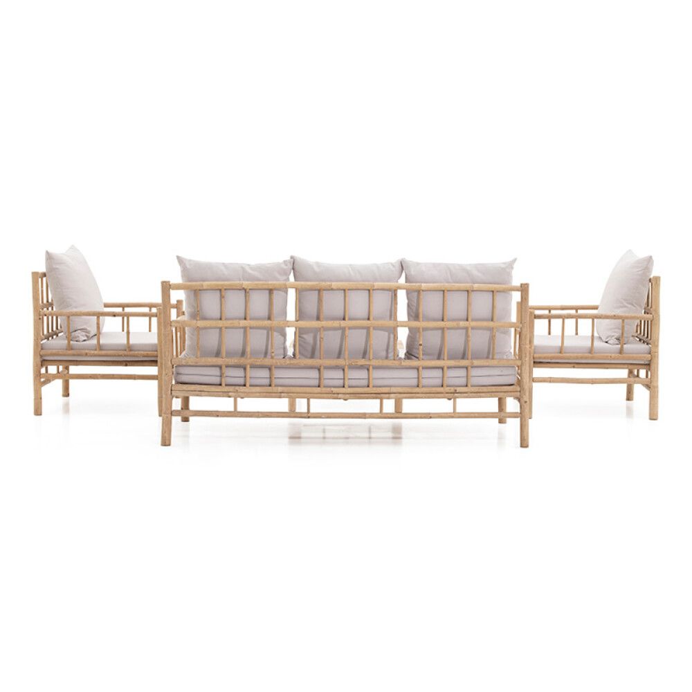 SOFAGRUPPE SUNFUN KLOCKARBODA BAMBUS NATUR