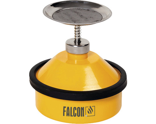 Falcon 1 liter luchtbevochtiger, staal, geel gelakt