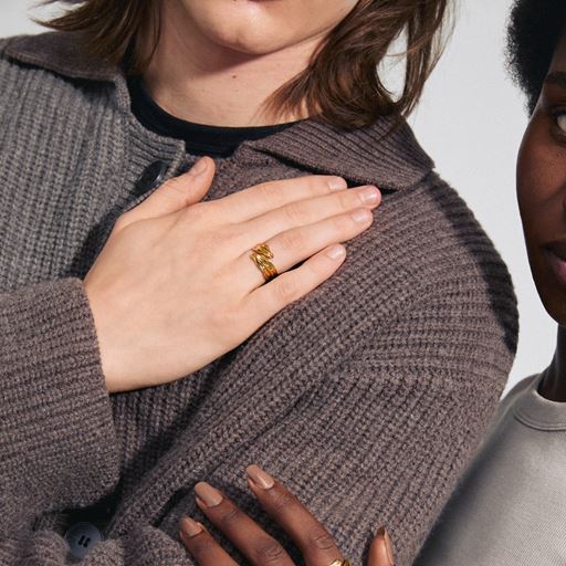 Pilgrim Elissa Ring, Gold Plated