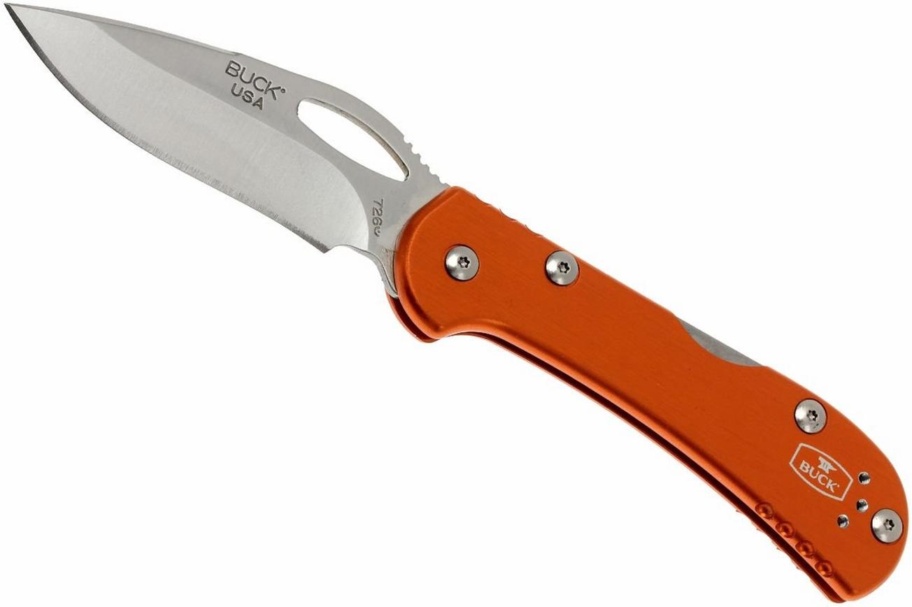 Buck 726 Mini Spitfire 0726ORS-B plain edge, oranje