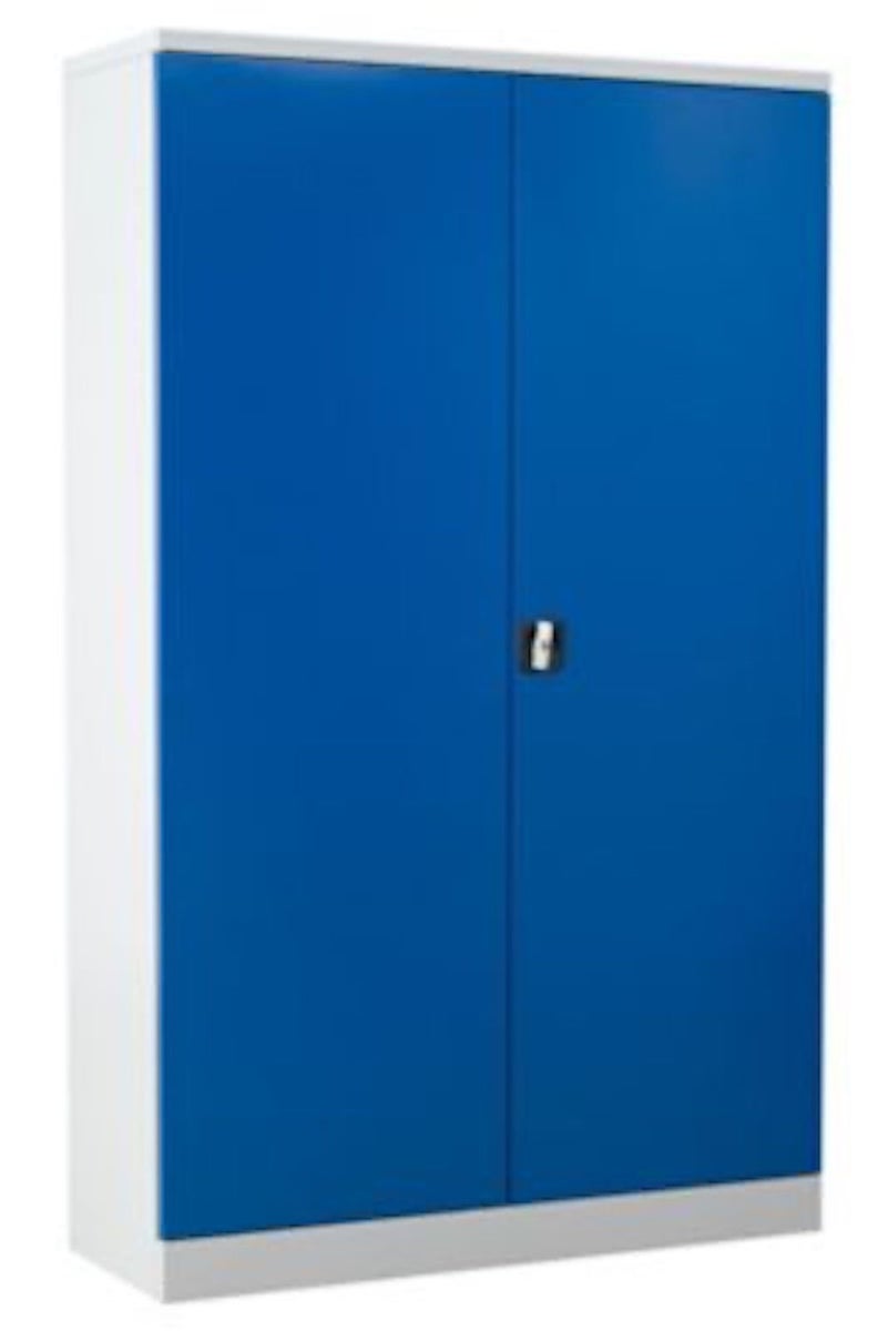 PROREGAL Stalen kast Bee 4 planken HxBxD 195 x 120 x 42 cm Gegalvaniseerd plankmateriaal Grijs & Blauw