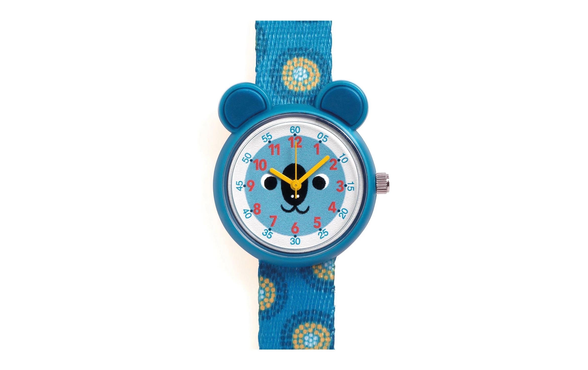 Armbanduhr Koala Blau/GelbElegante Quarzuhr für Kinder