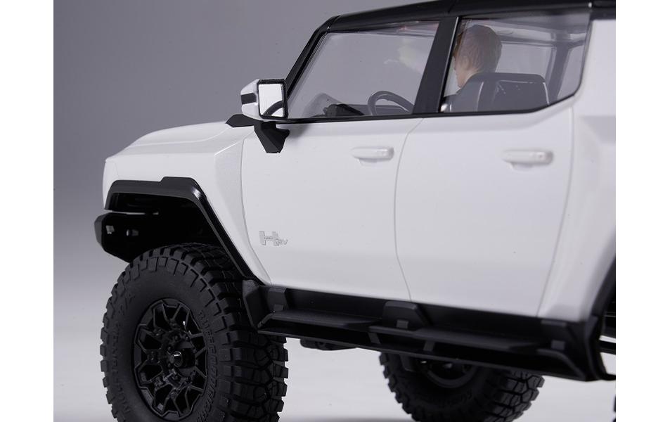 Scale Crawler FCX18 Hummer EV Weiss, 1:18, RTR<br>Detailgetreues Hummer EV Scale RC Modell