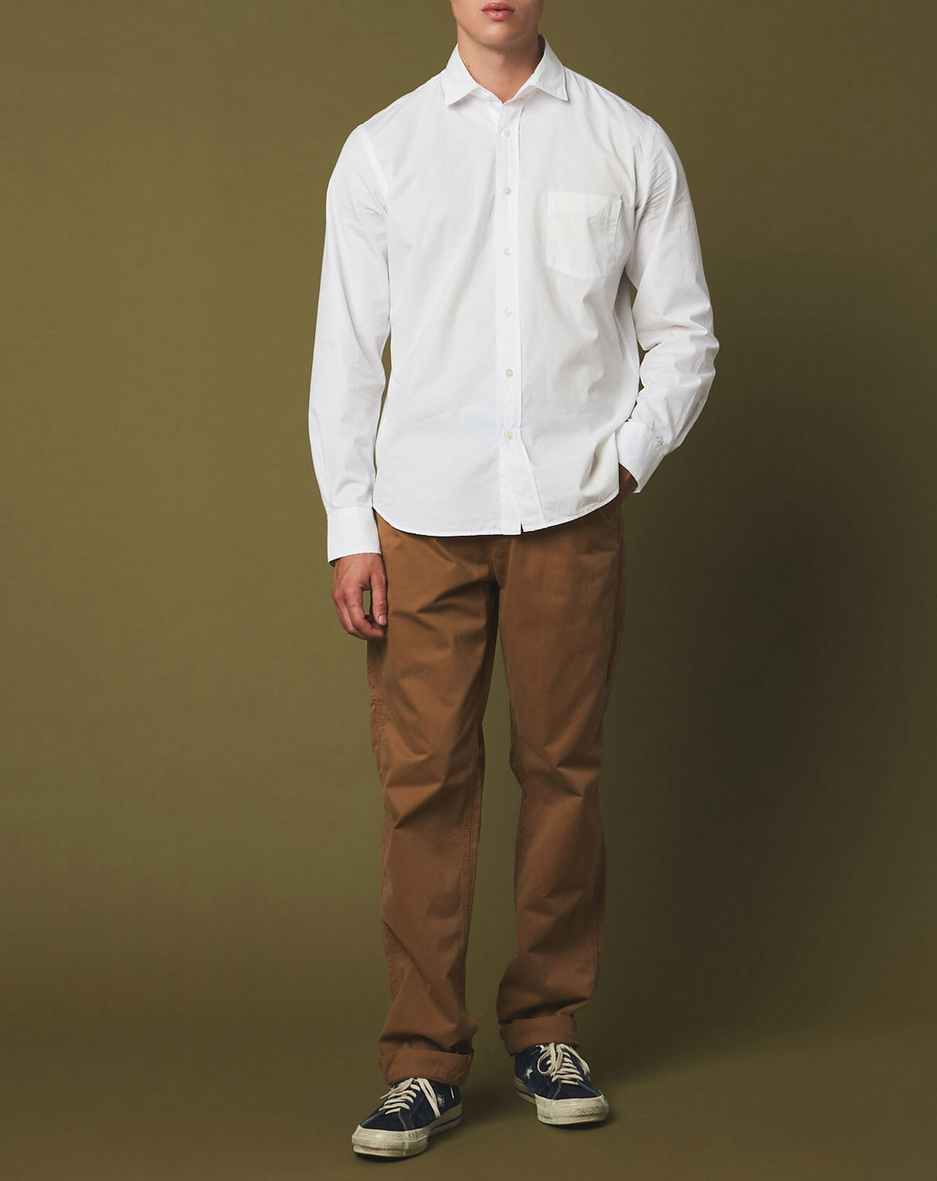 Hartford Chemise regular Paul Pat blanche