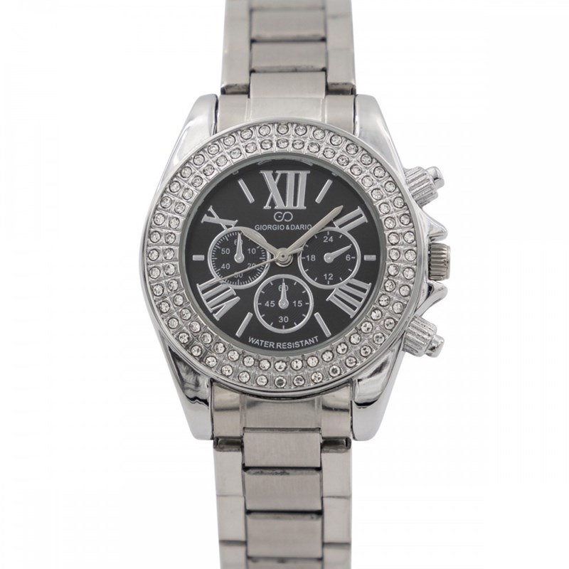 Votre Coffret Montre Femme Acier Strass GIORGIO