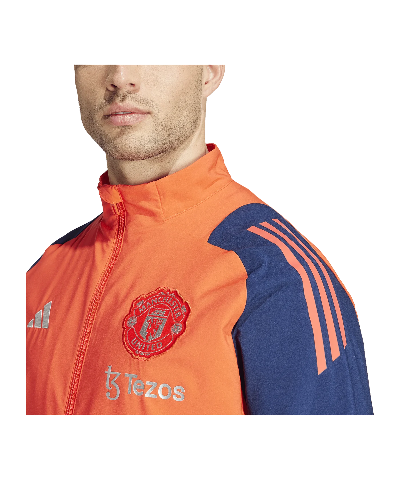 adidas Manchester United Prematch Jacket 2024/2025 Blau