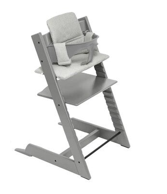 Stokke Tripp Trapp Matstol Bundle inkl. Sittepute, Storm Grey/Nordic Grey