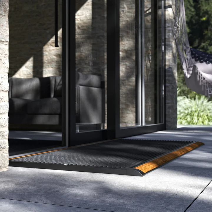 Rizz - Doppeltür Fussmatte Outdoor, 175 x 70 cm, schwarz (Limited Edition)