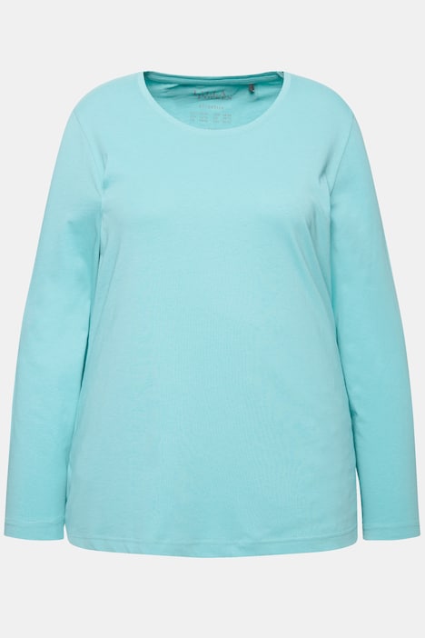 Shirt, Slim, Rundhalsausschnitt, Langarm
