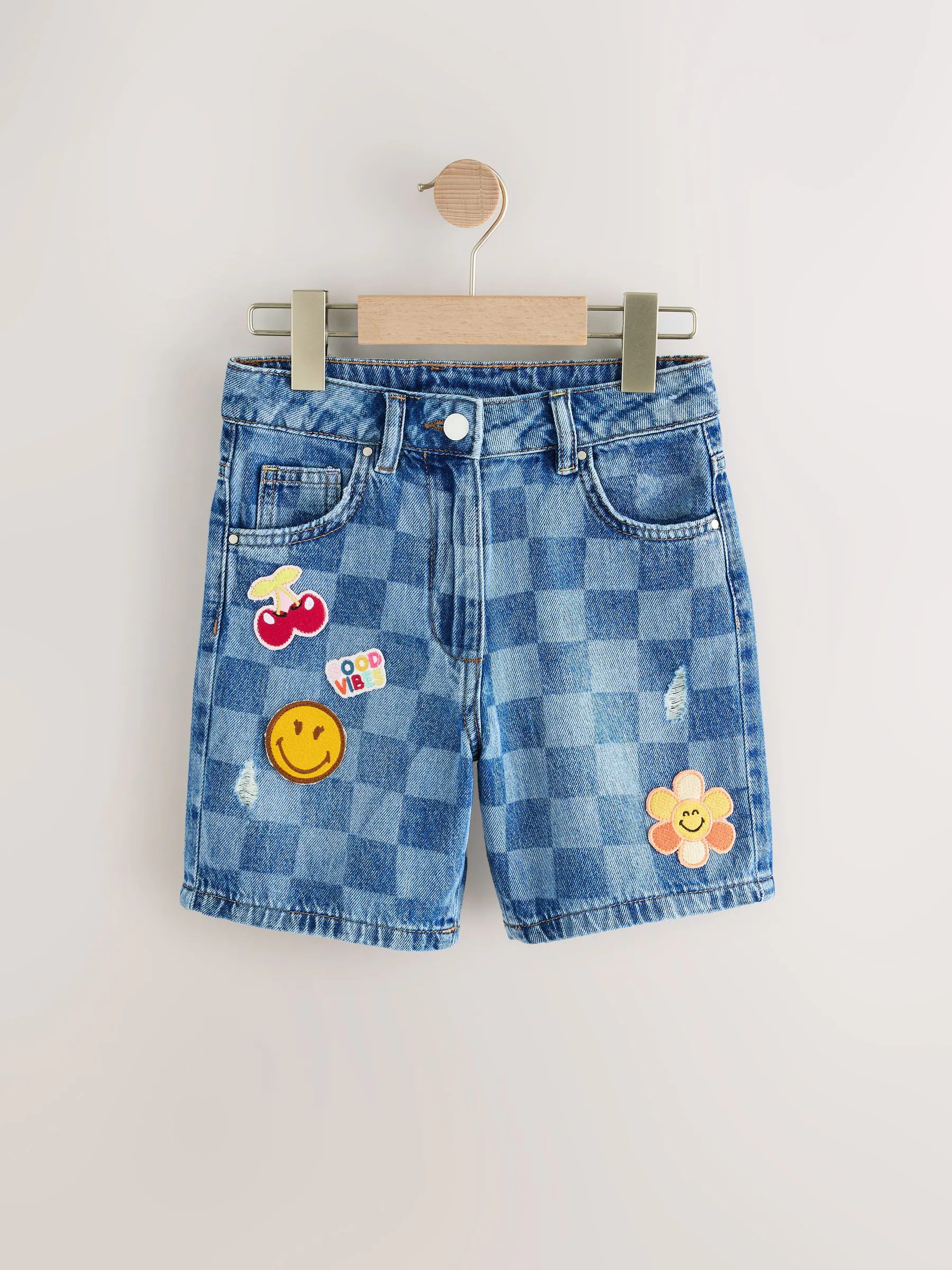 Normaal blauw - SmileyWorld®-short (3-16jr)