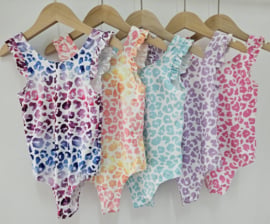 Only leopard swimsuit - roze