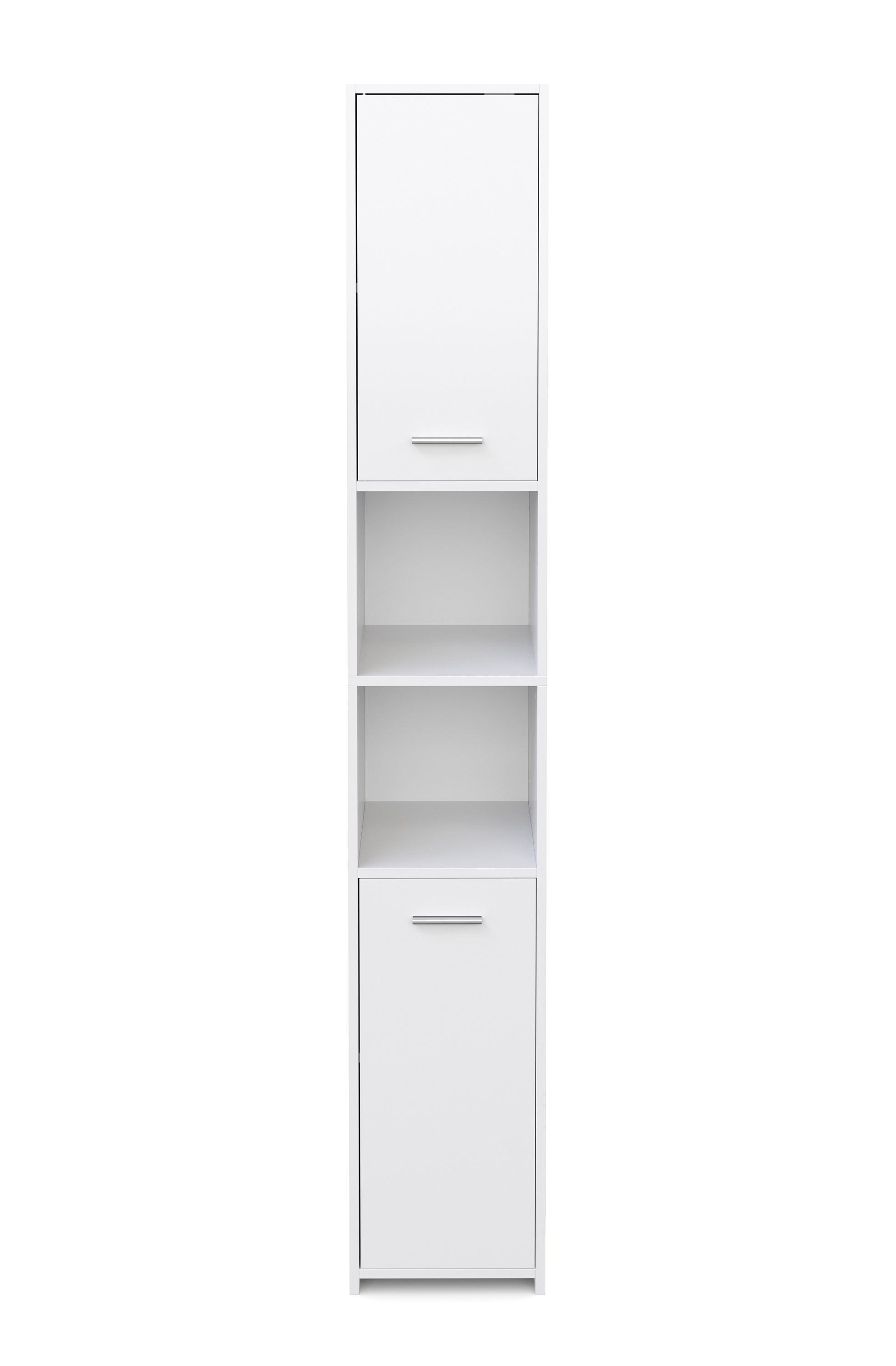 Badezimmerschrank 30 x 30 x 185 cm weiss