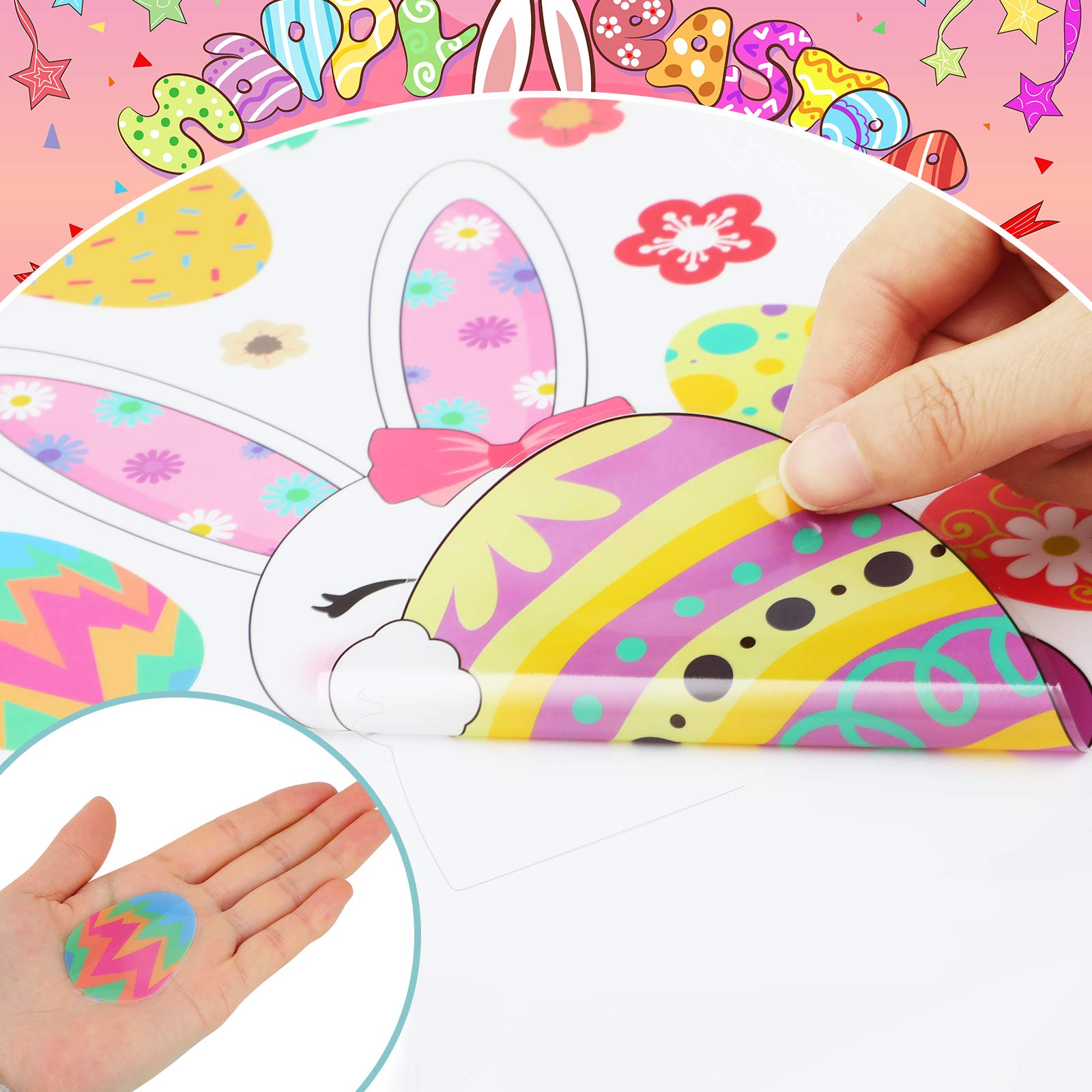 (120er Set) Wandtattoo Aufkleber Oster Home Deko Fenster Sticker - Hasen