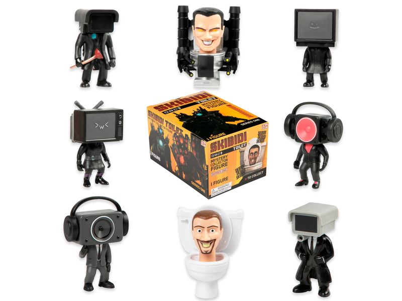 Paka Figur Skibidi Toilet Mystery 4.5 Standard Mini-Figuren zum Sammeln