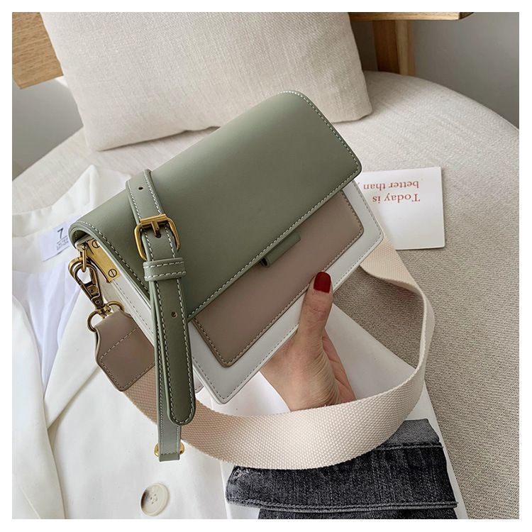 Daelynn - Flap Color Block Crossbody Bag
