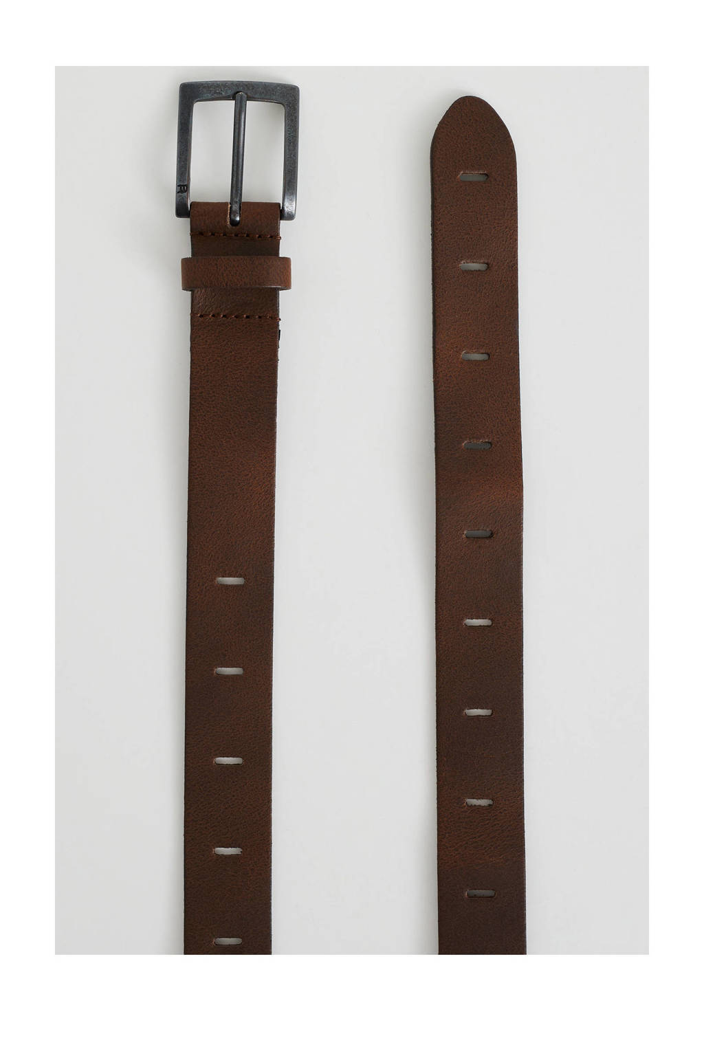 WE Fashion leren riem bruin