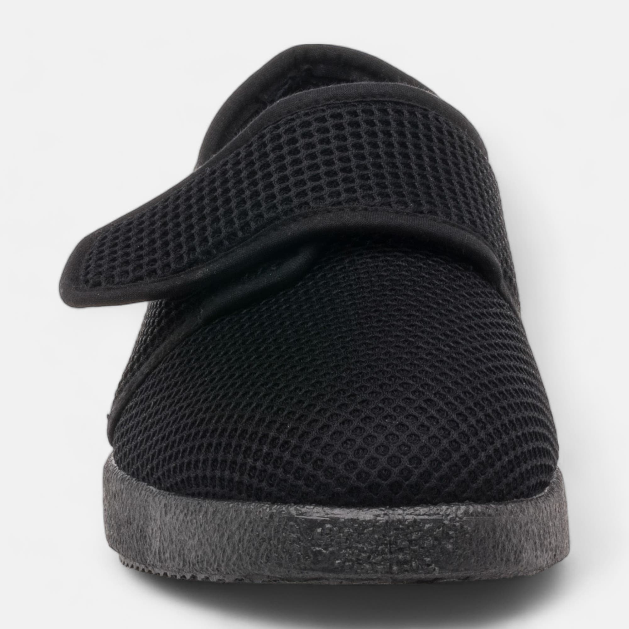 Pantoufles attaches velcros Homme noir