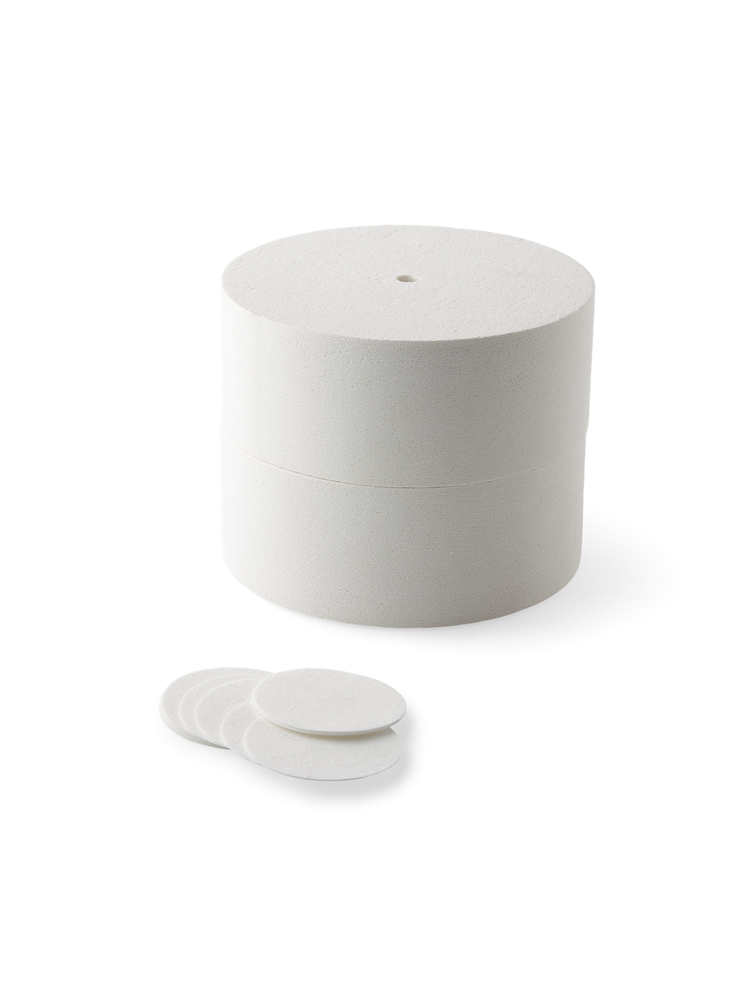 Mikrobølgeovnskiln til ler | Ø19 cm. Inkl. fiberpapir. | White