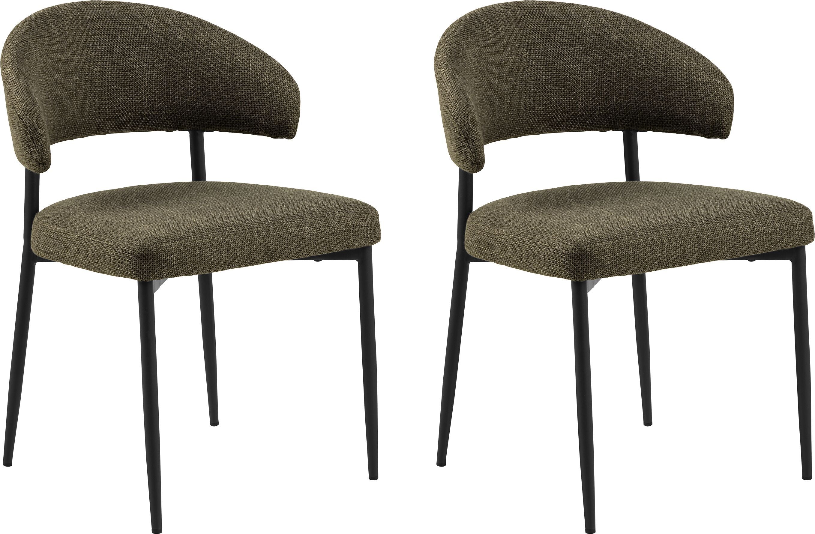 LAIRA Stuhl - Grün / B: 56.0 cm x T: 55.0 cm x H: 77.0 cm