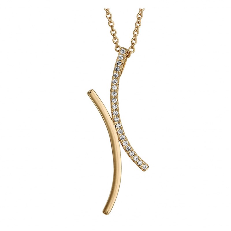 Collier croisé - Plaqué or